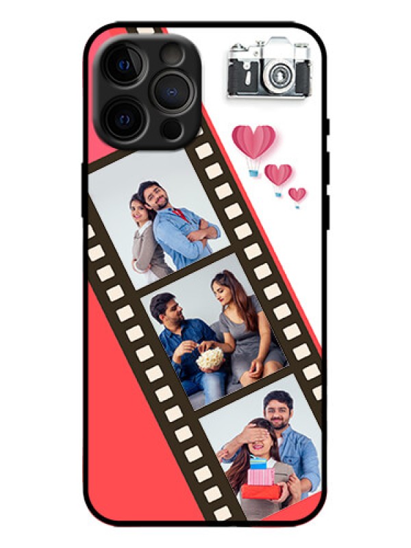 Custom iPhone 12 Pro Max Custom Metal Phone Case - 3 Image Holder With Film Reel