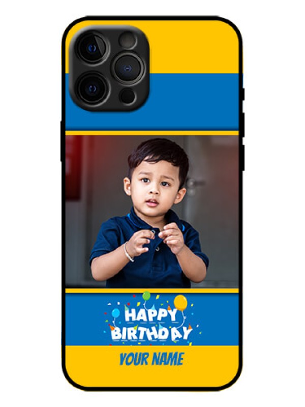Custom iPhone 12 Pro Max Custom Metal Phone Case - Birthday Wishes Design