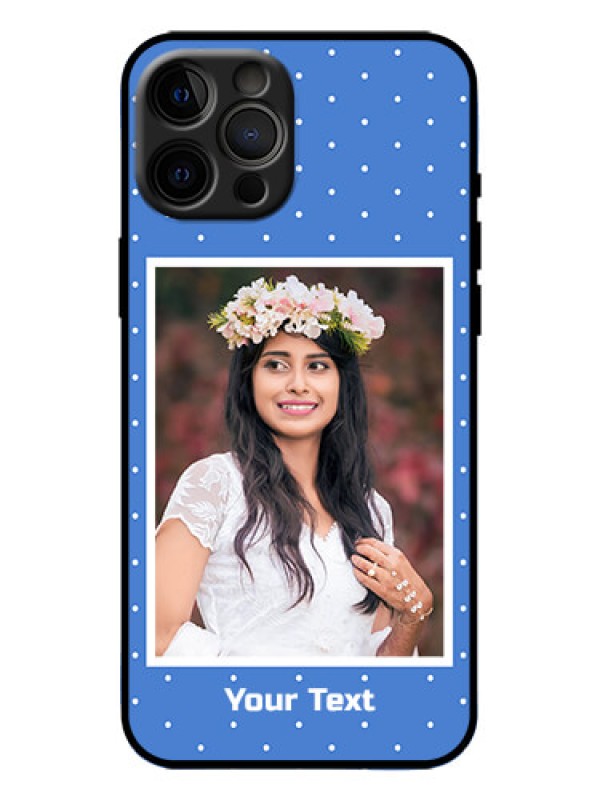 Custom iPhone 12 Pro Max Custom Metal Phone Case - Polka Dots Design