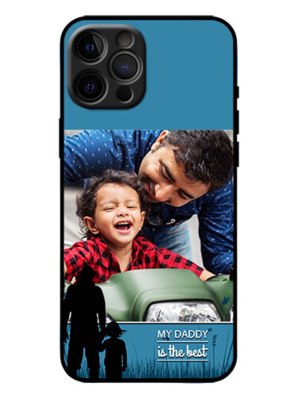 Custom iPhone 12 Pro Max Custom Metal Phone Case - Best Dad Design