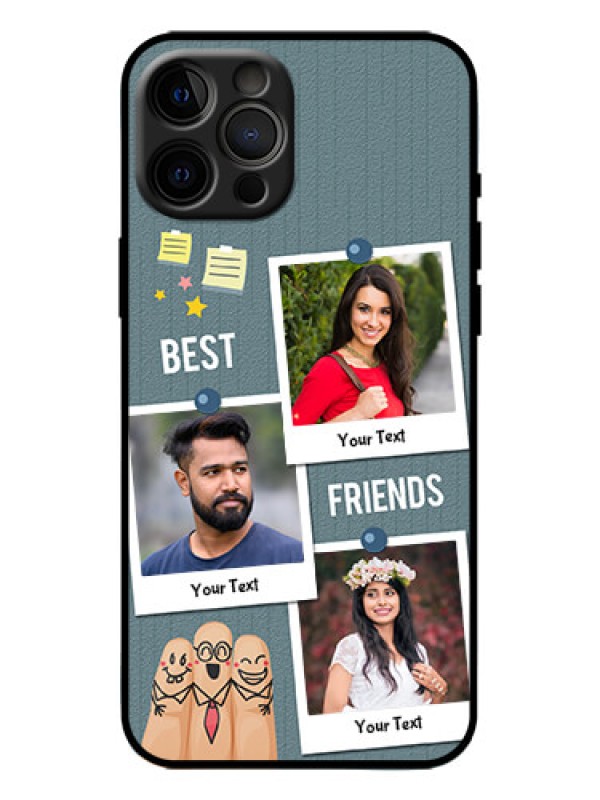 Custom iPhone 12 Pro Max Custom Metal Phone Case - Sticky Frames And Friendship Design