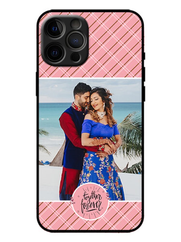 Custom iPhone 12 Pro Max Custom Metal Phone Case - Together Forever Design