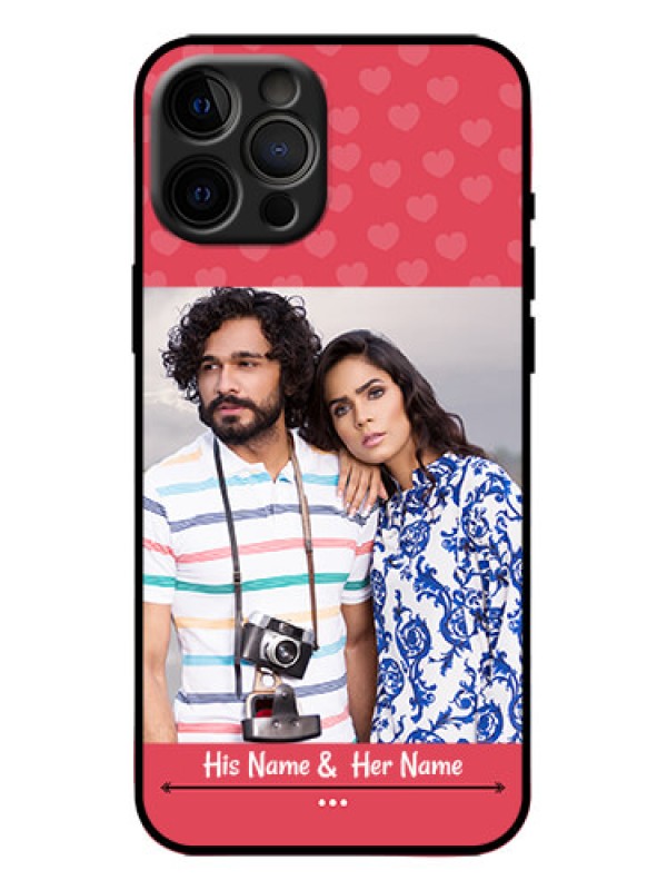 Custom iPhone 12 Pro Max Custom Metal Phone Case - Simple Love Design
