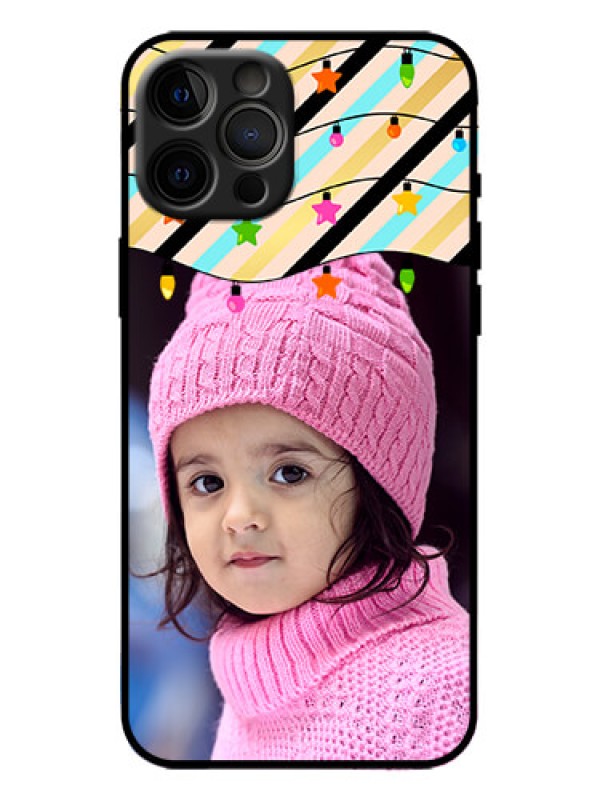 Custom iPhone 12 Pro Max Custom Metal Phone Case - Lights Hanging Design