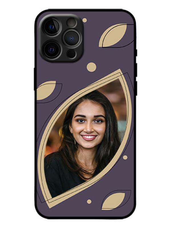 Custom iPhone 12 Pro Max Custom Metal Phone Case - Falling Leaf Design