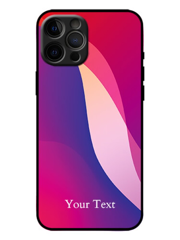 Custom iPhone 12 Pro Max Custom Metal Phone Case - Digital Abstract Overlap Design