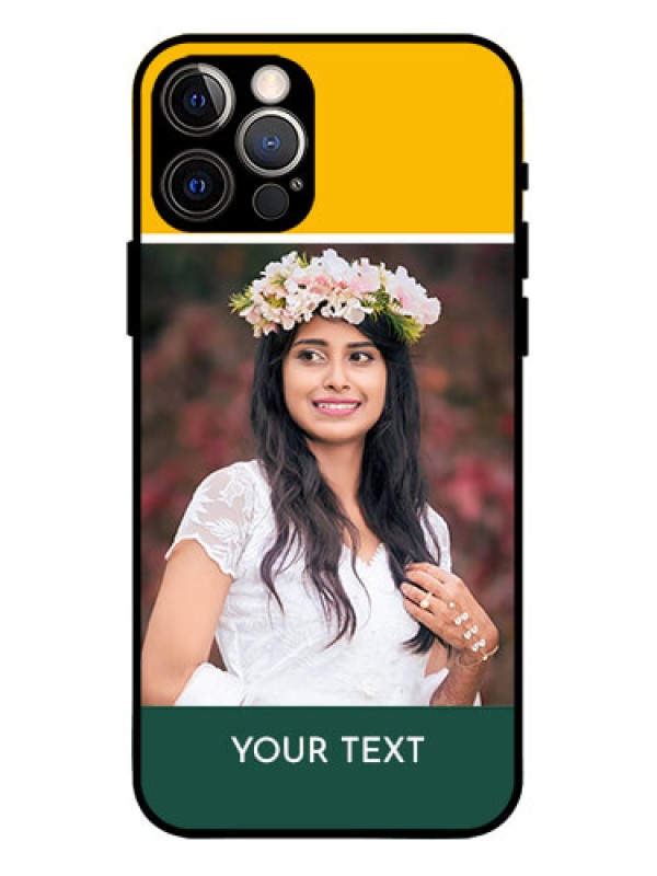 Custom iPhone 12 Pro Custom Metal Phone Case - Love You Design