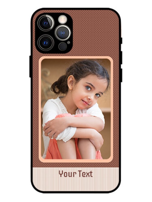 Custom iPhone 12 Pro Custom Metal Phone Case - Simple Pic Upload Design