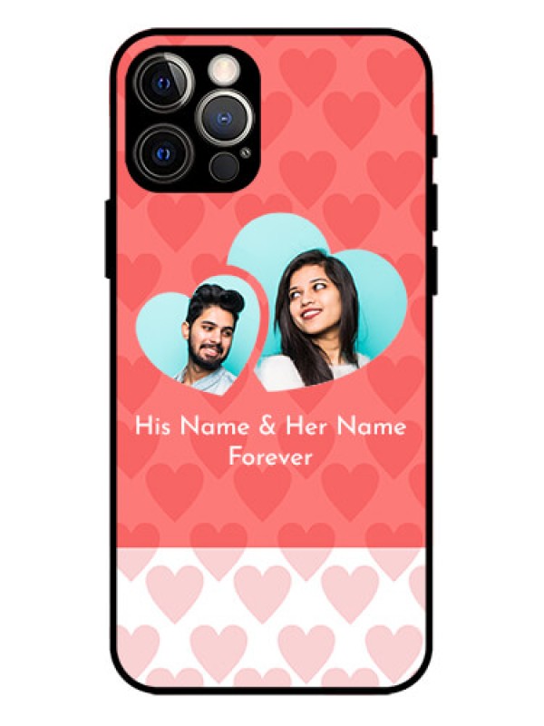 Custom iPhone 12 Pro Custom Metal Phone Case - Couple Pic Upload Design
