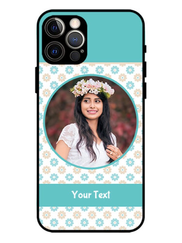 Custom iPhone 12 Pro Custom Metal Phone Case - Beautiful Flowers Design