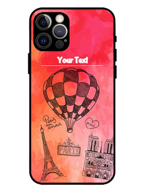Custom iPhone 12 Pro Custom Metal Phone Case - Paris Theme Design