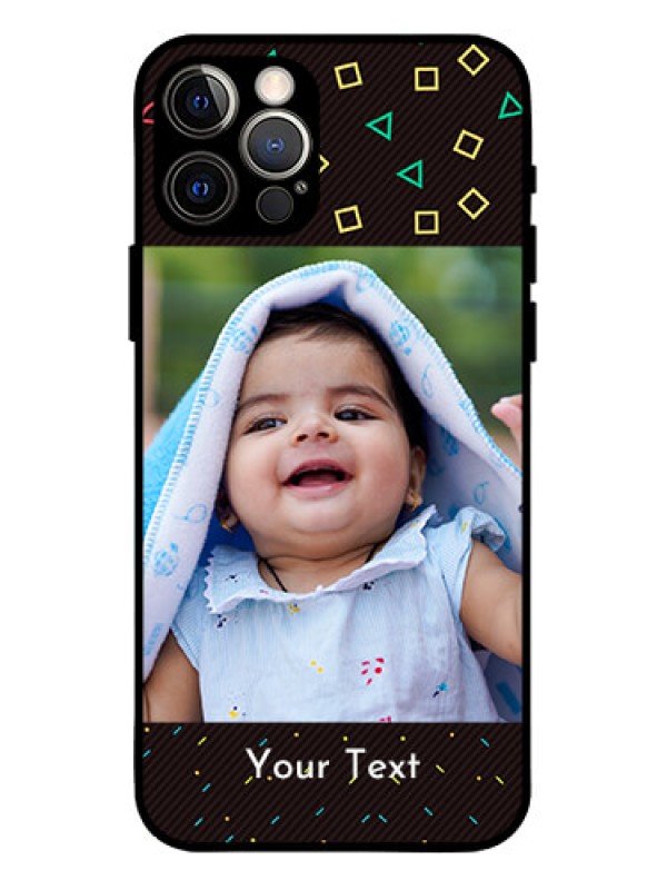 Custom iPhone 12 Pro Custom Metal Phone Case - With Confetti Birthday Design