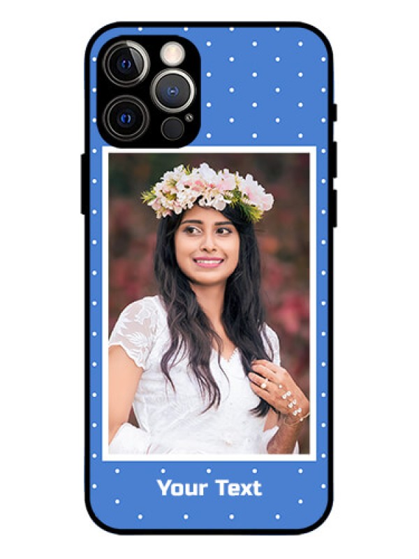 Custom iPhone 12 Pro Custom Metal Phone Case - Polka Dots Design