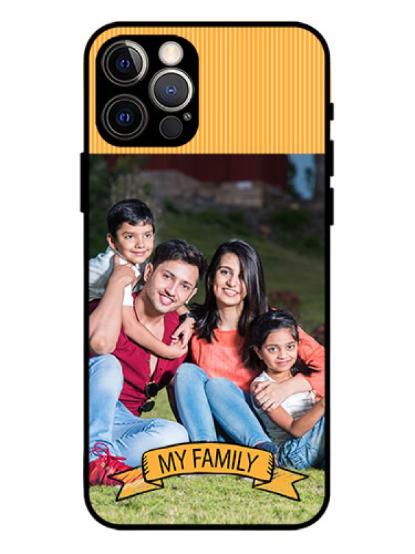Custom iPhone 12 Pro Custom Metal Phone Case - My Family Design