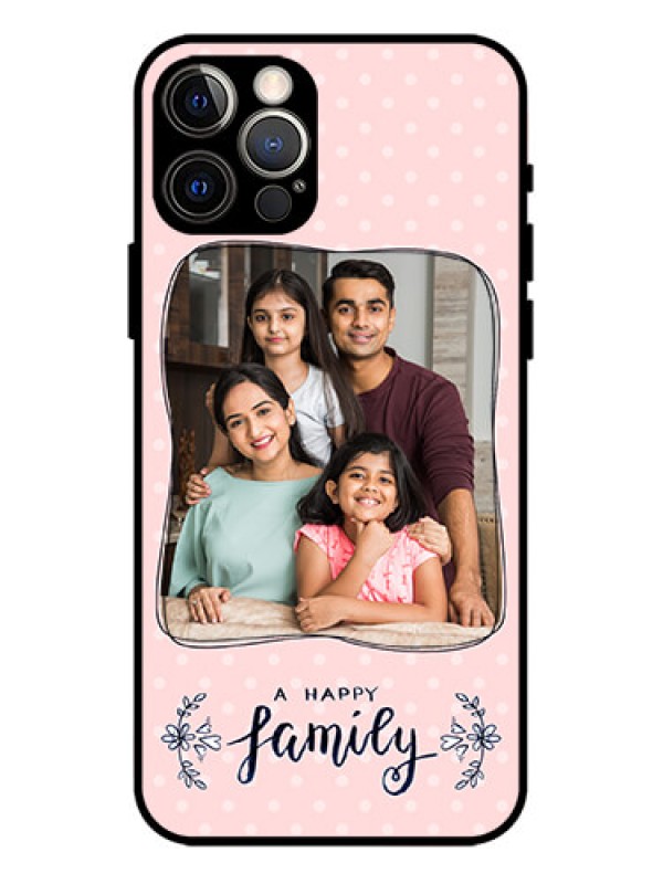 Custom iPhone 12 Pro Custom Metal Phone Case - Family With Dots Design