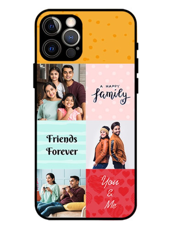 Custom iPhone 12 Pro Custom Metal Phone Case - Images With Quotes Design