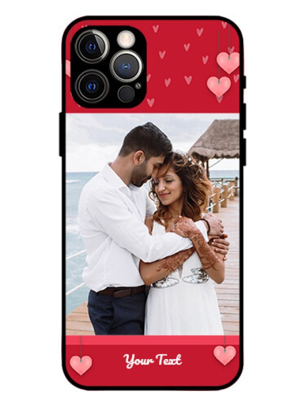Custom iPhone 12 Pro Custom Metal Phone Case - Valentines Day Design