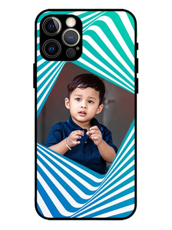 Custom iPhone 12 Pro Custom Metal Phone Case - Abstract Spiral Design