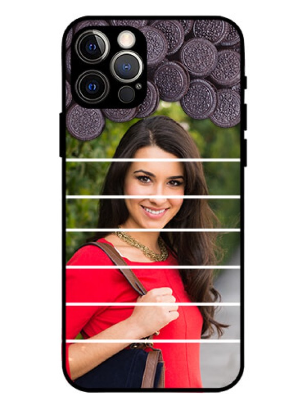 Custom iPhone 12 Pro Custom Metal Phone Case - With Oreo Biscuit Design