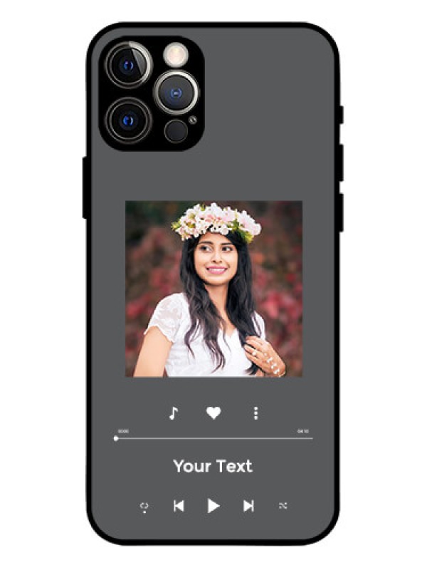 Custom iPhone 12 Pro Custom Metal Phone Case - Play The Music Design