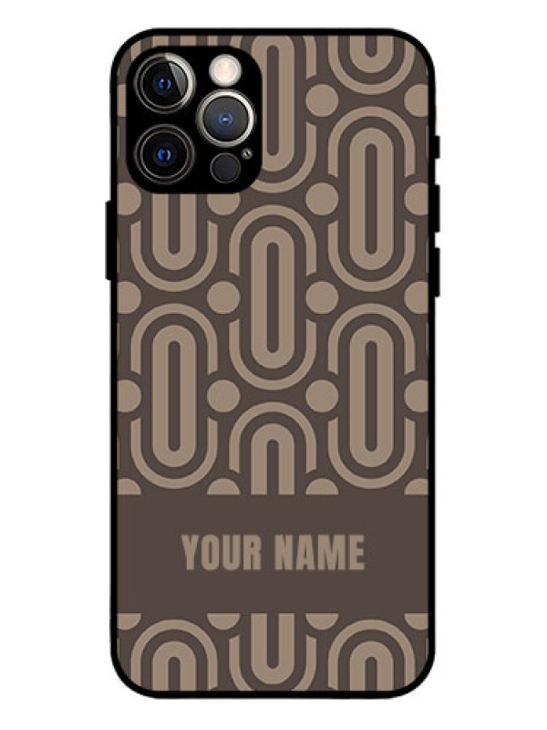 Custom iPhone 12 Pro Custom Metal Phone Case - Captivating Zero Pattern Design