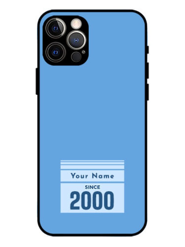 Custom iPhone 12 Pro Custom Metal Phone Case - Custom Year Of Birth Design