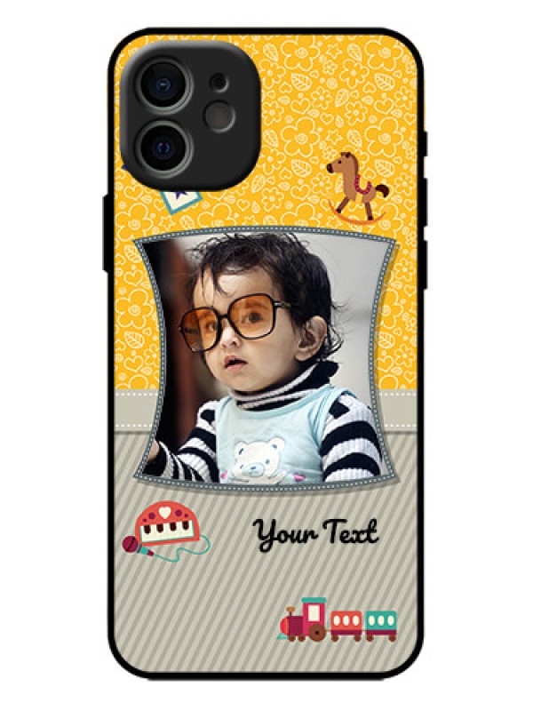 Custom iPhone 12 Custom Metal Phone Case - Baby Picture Upload Design