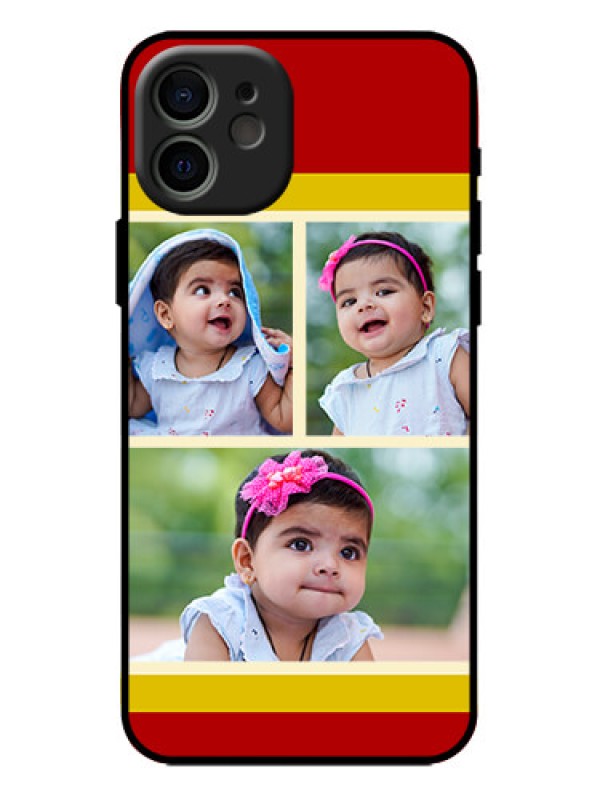 Custom iPhone 12 Custom Metal Phone Case - Multiple Pic Upload Design