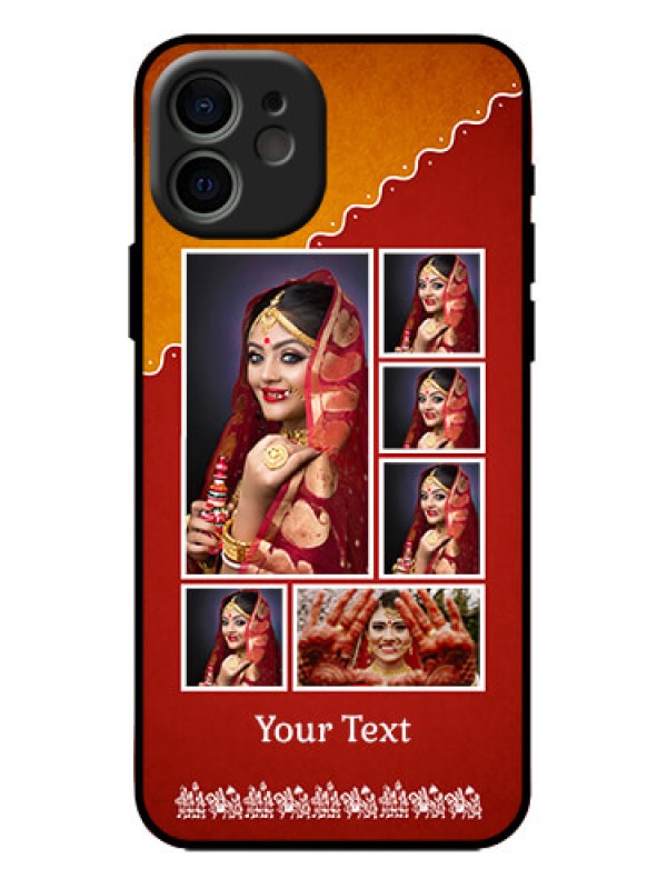 Custom iPhone 12 Custom Metal Phone Case - Wedding Pic Upload Design
