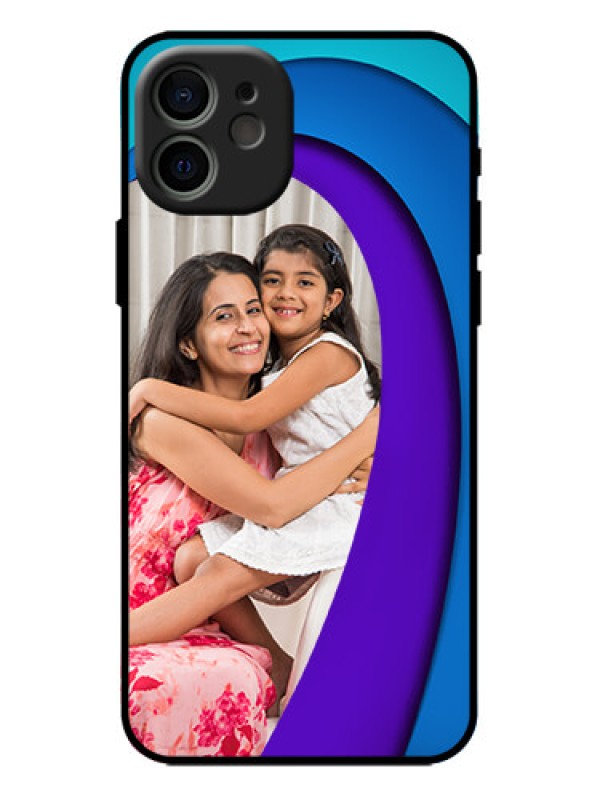 Custom iPhone 12 Custom Metal Phone Case - Simple Pattern Design