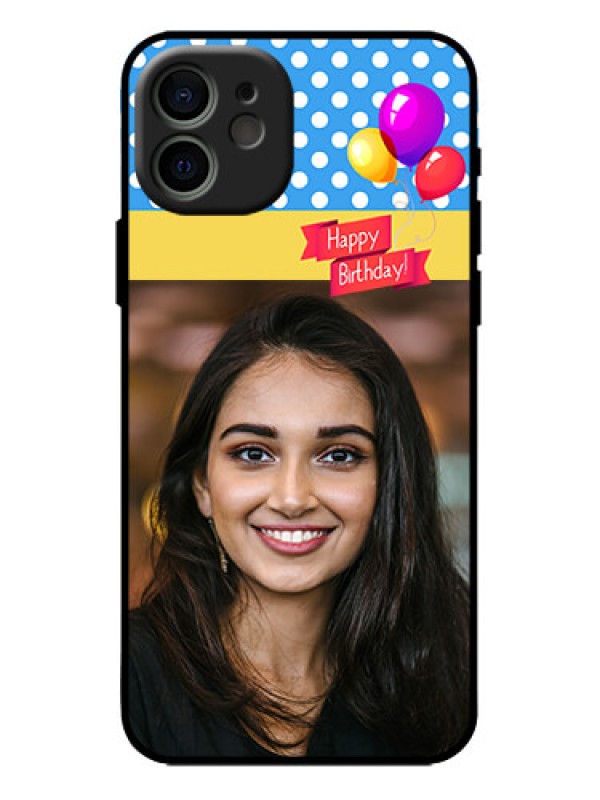 Custom iPhone 12 Custom Metal Phone Case - Happy Birthday Design