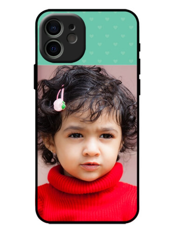 Custom iPhone 12 Custom Metal Phone Case - Lovers Picture Design