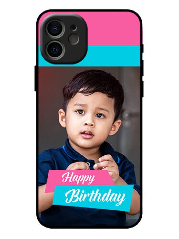 Custom iPhone 12 Custom Metal Phone Case - Image Holder With 2 Color Design