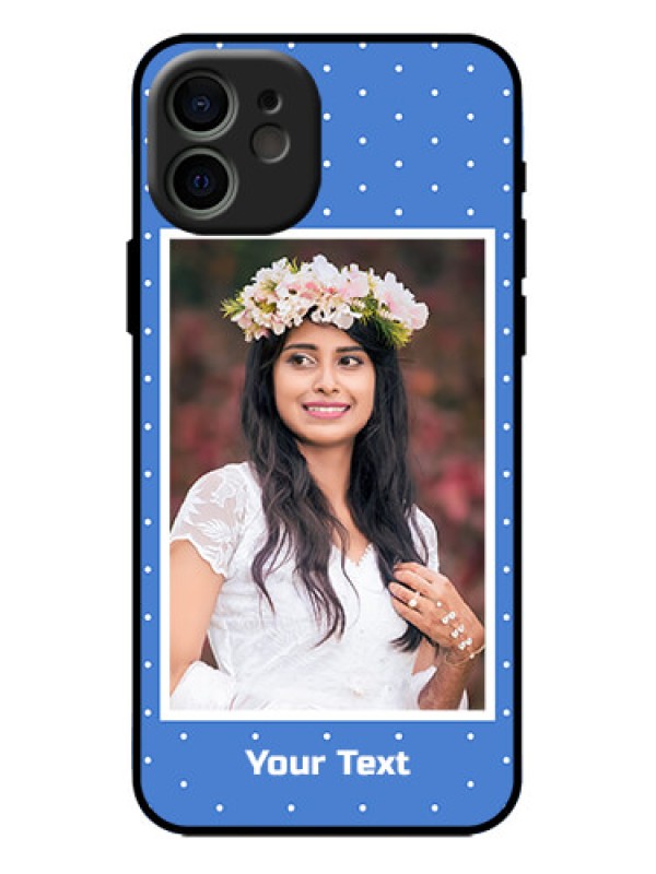 Custom iPhone 12 Custom Metal Phone Case - Polka Dots Design