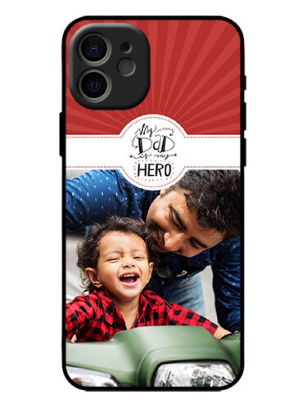 Custom iPhone 12 Custom Metal Phone Case - My Dad Hero Design