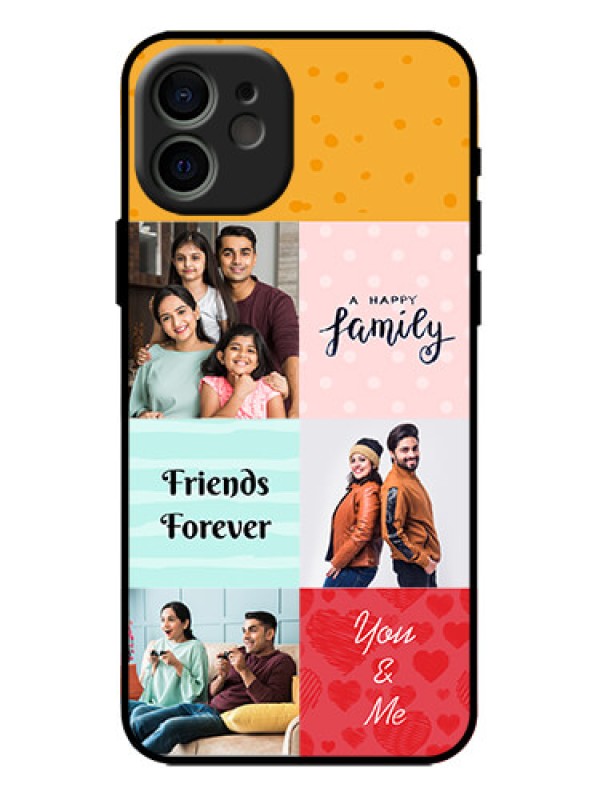 Custom iPhone 12 Custom Metal Phone Case - Images With Quotes Design