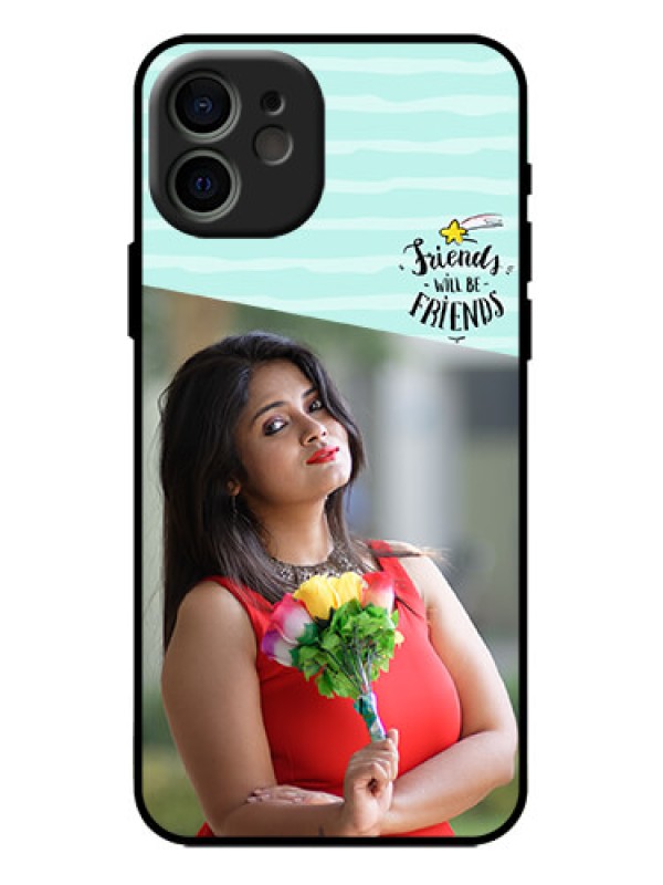 Custom iPhone 12 Custom Metal Phone Case - Friends Picture Icon Design