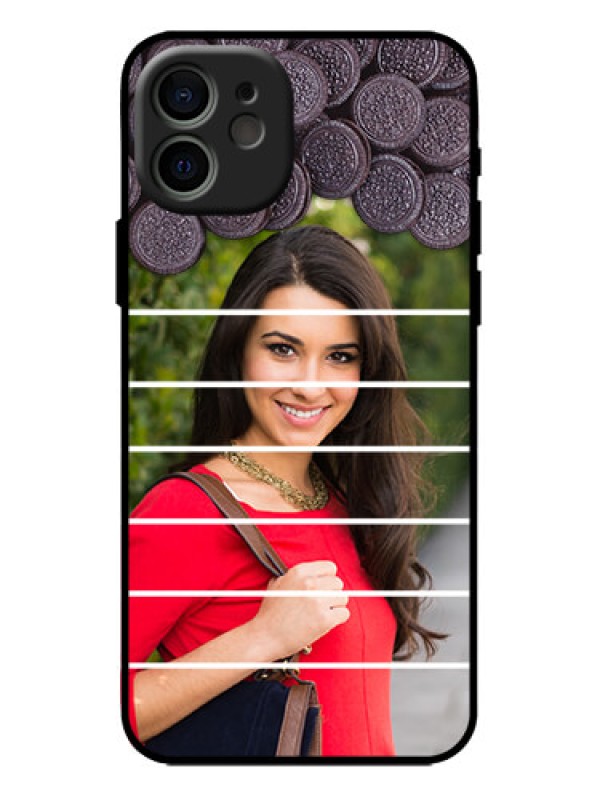 Custom iPhone 12 Custom Metal Phone Case - With Oreo Biscuit Design