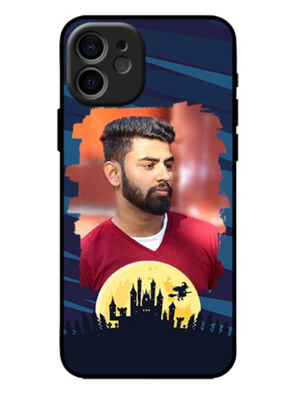 Custom iPhone 12 Custom Metal Phone Case - Halloween Witch Design