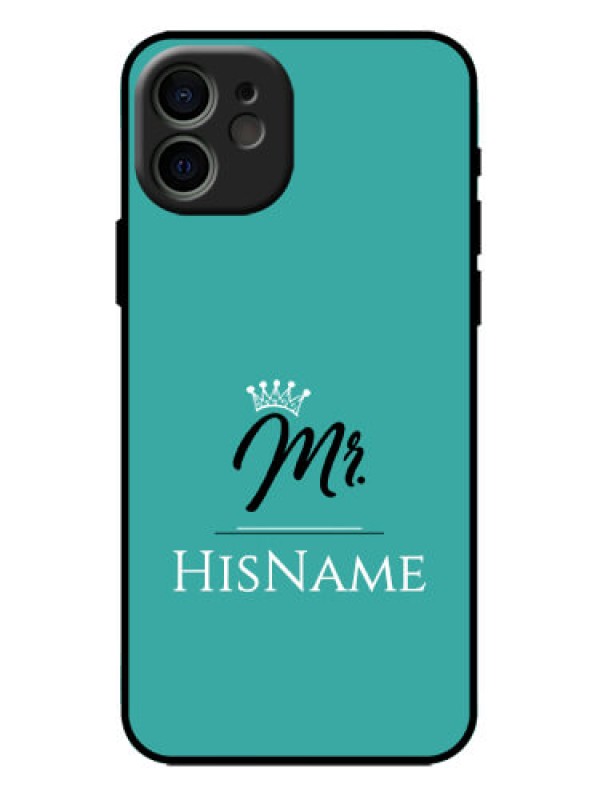 Custom iPhone 12 Custom Metal Phone Case - Mr With Name Design