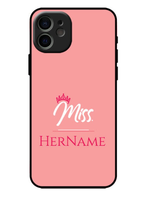 Custom iPhone 12 Custom Metal Phone Case - Mrs With Name Design