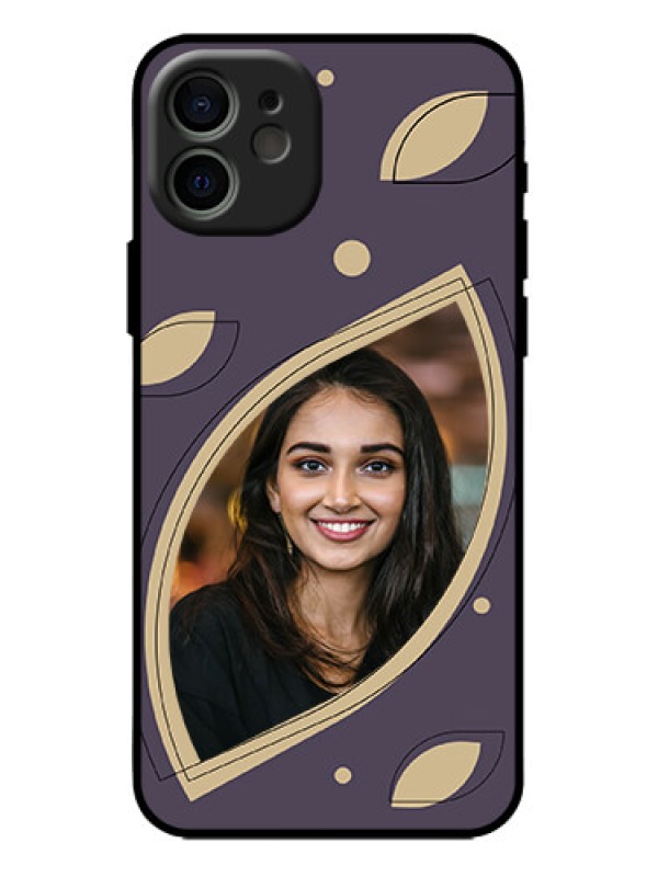 Custom iPhone 12 Custom Metal Phone Case - Falling Leaf Design