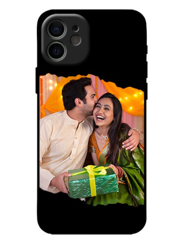 Custom iPhone 12 Custom Metal Phone Case - Tear - Off Design