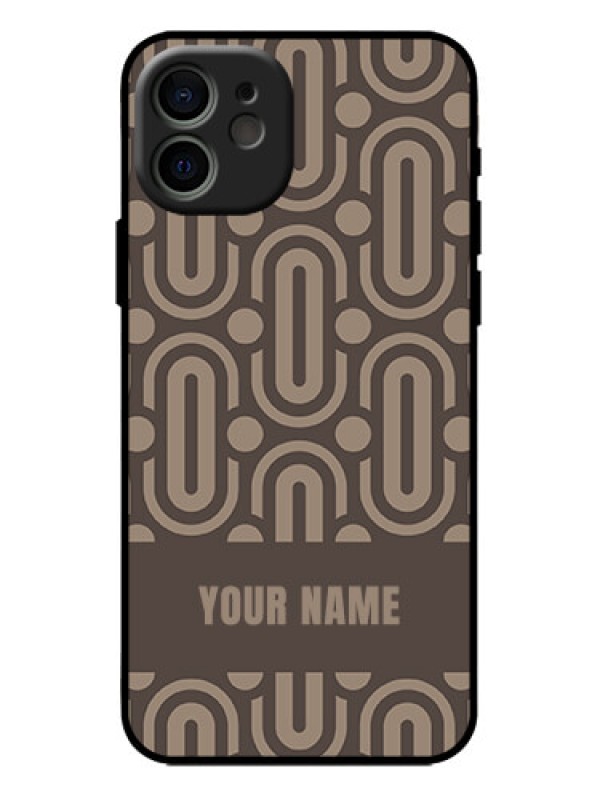 Custom iPhone 12 Custom Metal Phone Case - Captivating Zero Pattern Design