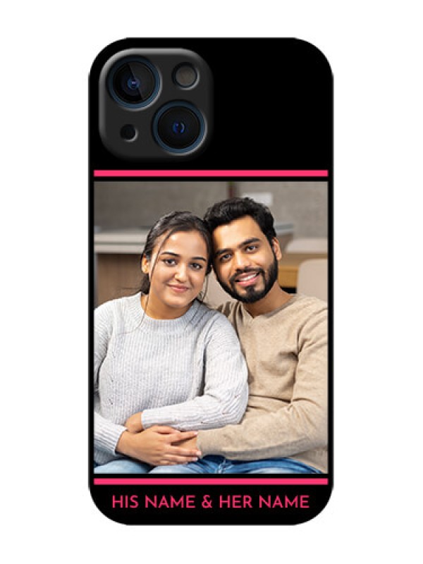 Custom iPhone 13 Mini Custom Metal Phone Case - With Add Text Design