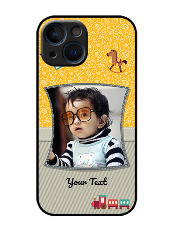 Custom iPhone 13 Mini Custom Metal Phone Case - Baby Picture Upload Design
