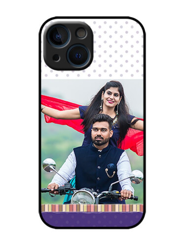 Custom iPhone 13 Mini Custom Metal Phone Case - Cute Family Design