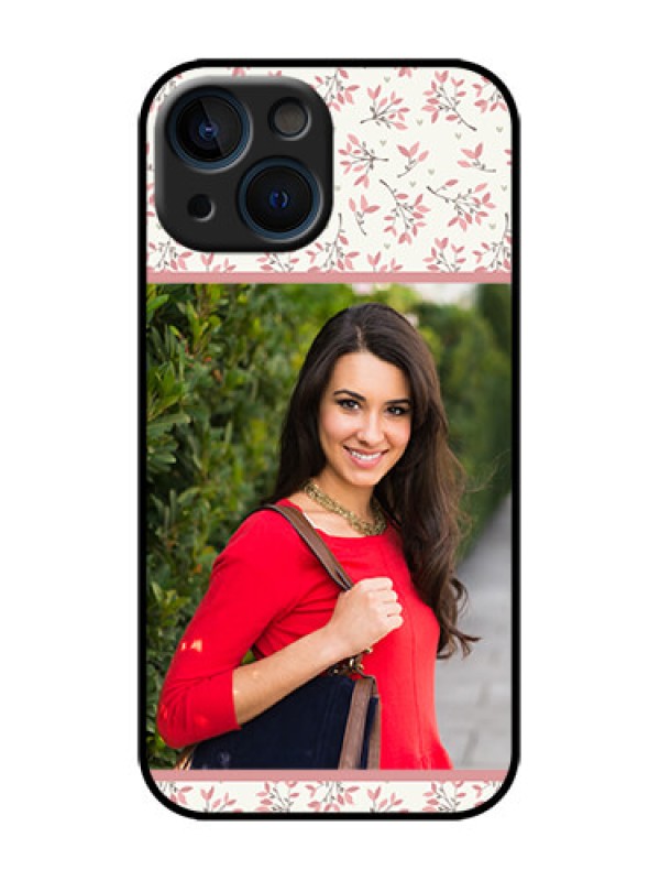 Custom iPhone 13 Mini Custom Metal Phone Case - Stunning Floral Design