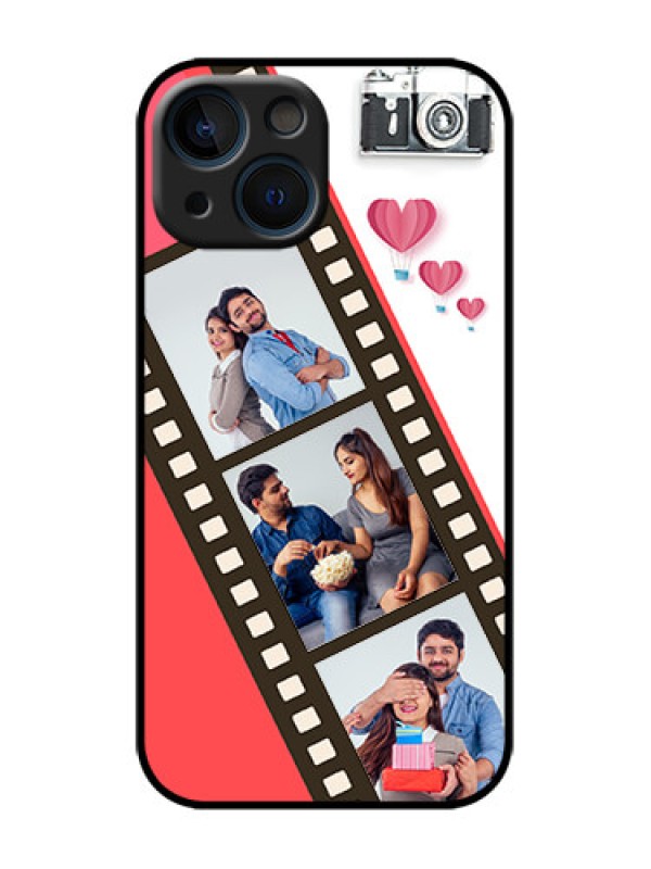 Custom iPhone 13 Mini Custom Metal Phone Case - 3 Image Holder With Film Reel
