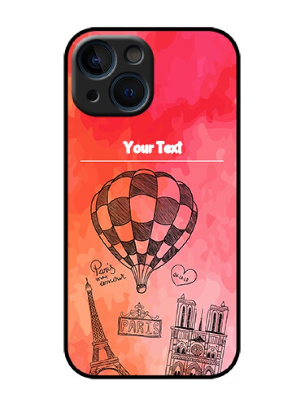Custom iPhone 13 Mini Custom Metal Phone Case - Paris Theme Design